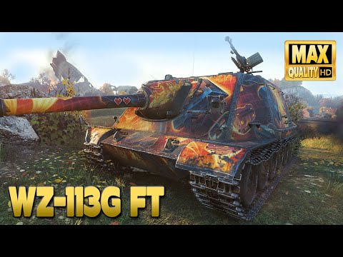 WZ-113G FT: Aggressive play on map Redshire - World of Tanks