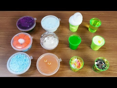 Making Slime With Mini Cups And More Stuff ! Satisfying Slime Video Video