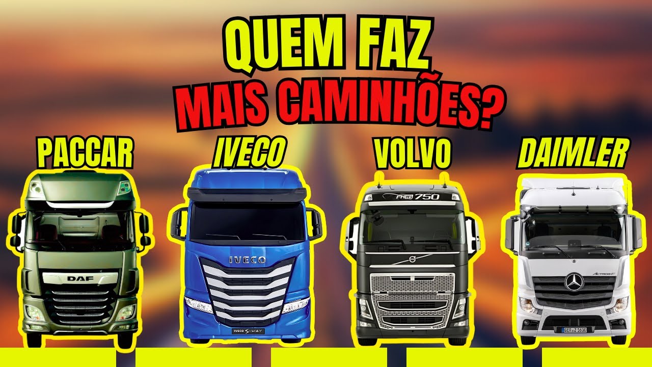5 MONTADORAS QUE MAIS FAZEM CAMINHÕES NO MUNDO