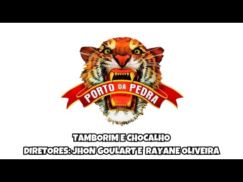 Desenho de Tamborim e Chocalho - Porto da Pedra Carnaval 2024