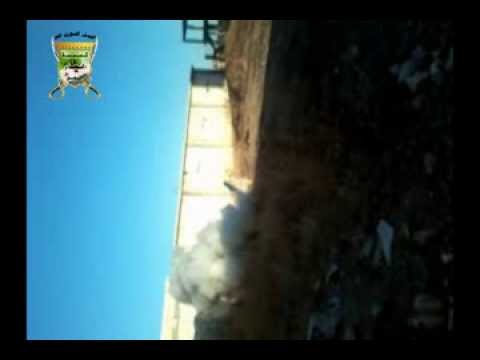 استهداف معاقل النظام في تلبيسة بصاروخ محلي الصنع من قبل كتيبة أنصار الحق في ريف حمص الشمالي