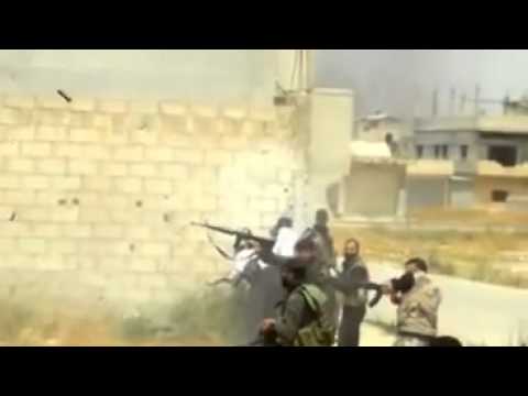 اشتباكات بين مقاتلي كتيبة 77 و قوات النظام في منطقة القصير في ريف حمص