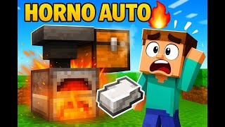 🔥 HORNO AUTOMÁTICO 😱 con SOLO HIERRO y MADERA | MINECRAFT BEDROCK SURVIVAL | EduCraft