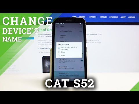 How to Change Device Theme in CAT S52 – Display Settings