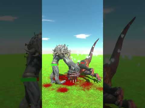 SCOURGE VS THERIZINOSAURUS #battle #animalrevoltbattlesimulator#dinosaur