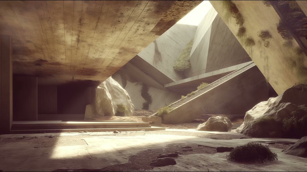 brutalist ambient || unknown structure || entrance