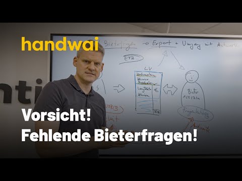 Bevor du keine Bieterfragen in VOB Projekten stellst, sieh dir DIESES Video an!