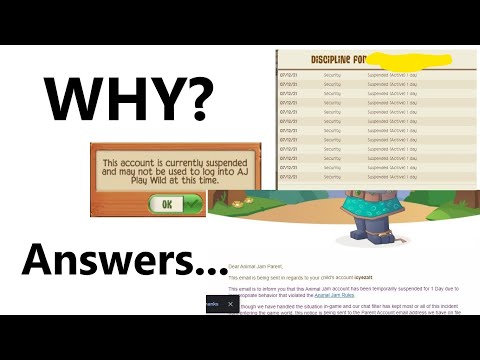 The REAL REASON WHY Jammers are SUSPENDED... More details on the suspension issue in animal jam
