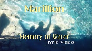 MARILLION "Memory of Water" music video, fan created (lyrics on screen)
