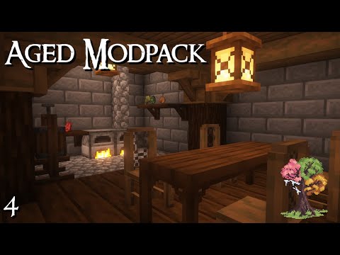 EPIC HOBBIT HOLE BUILD - Minecraft Aged Modpack #4