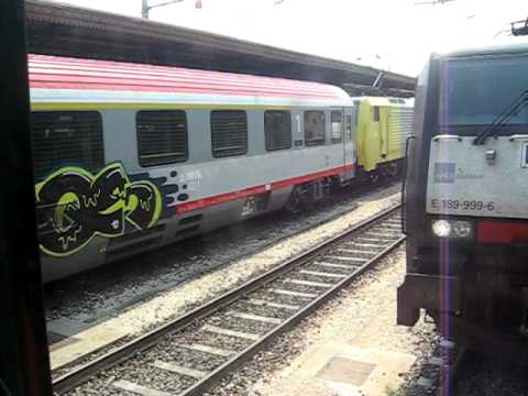 EC 86 at Verona Station (Italy) heading for Munich