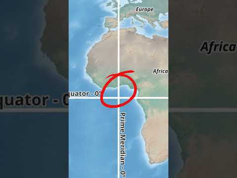 What exists at the place where Equator and the Prime Meridian cross each other?🤷‍♂️ #geography