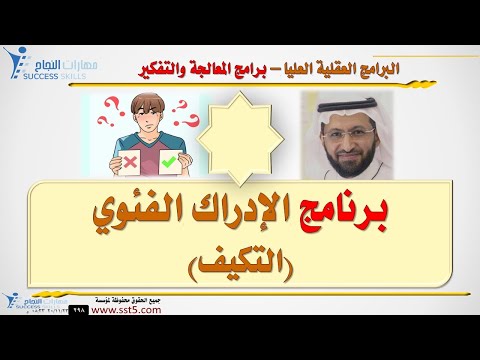 البرامج العقلية العليا Meta - Programs : برنامج الإدراك الفئوي ( التكيف ) مع د. محمد العامري