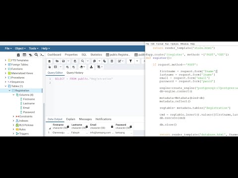 Flask Python For Web Development Part 4 Using Postgresql Database In A Flask Application