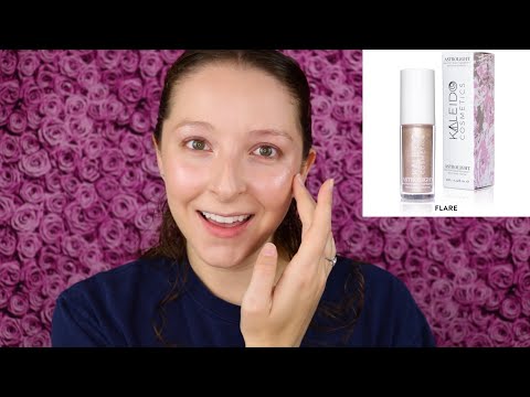 Kaleido Cosmetics Astrolight See-From-Space Highlighter in Flare Review, Swatch & Tutorial