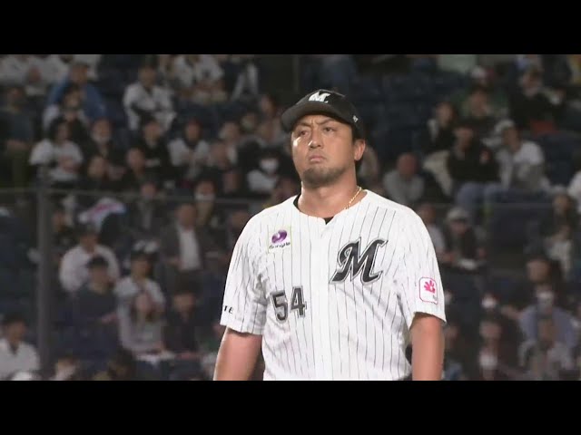 【1回表】3年ぶりの先発登板!! マリーンズ・澤村拓一 1イニングを無失点に抑える!!  2023年10月6日 千葉ロッテマリーンズ 対 オリックス・バファローズ