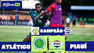 Atlético-PI x Piauí.  O Piauí é bicampeão piauiense.