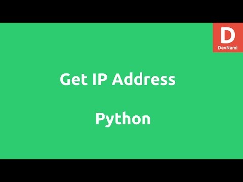 How to get IP address in Python