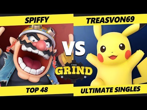 The Grind 115 Top 48 - Spiffy (Young Link, Wario) Vs. Treasvon69 (Pikachu) Smash Ultimate - SSBU