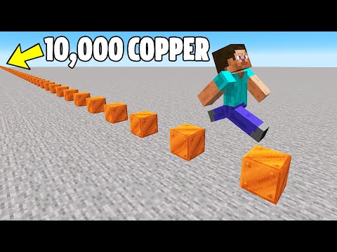 Mining 10,000 Copper to Break a Minecraft Record
