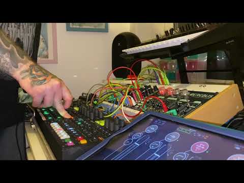 128bpm techno jam - WMD Crater, Digitakt, Digitone, Monologue, Eurorack