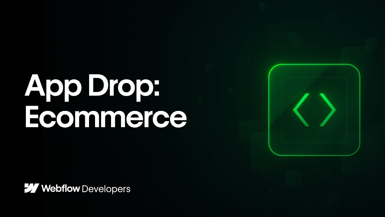Webflow Apps: Ecommerce App Drop