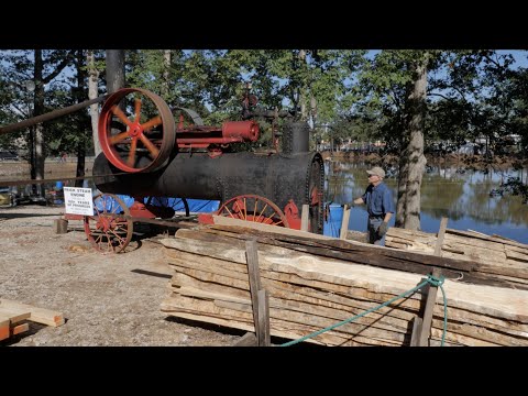 Frick Steam Powered Sawmill Demonstration~ 2019 NC State Fair