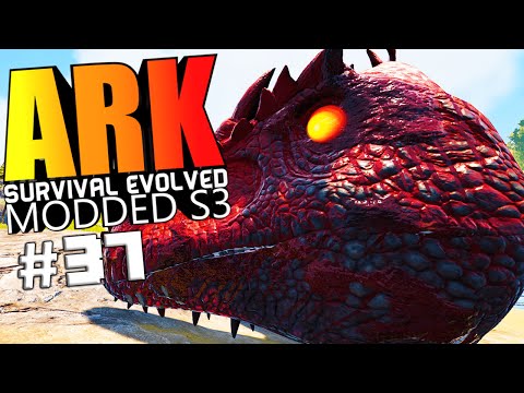 ARK Survival Evolved - BIONIC DRAGON & WYVERN, ALPHA GIGA VS WARDEN Modded #37 (ARK Mods Gameplay)