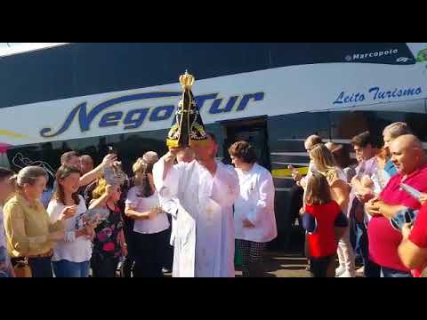 CHEGADA DA REPLICA DA IMAGEM DE NOSSA SENHORA APARECIDA AO SANTUÁRIO DE LARANJEIRAS DO SUL