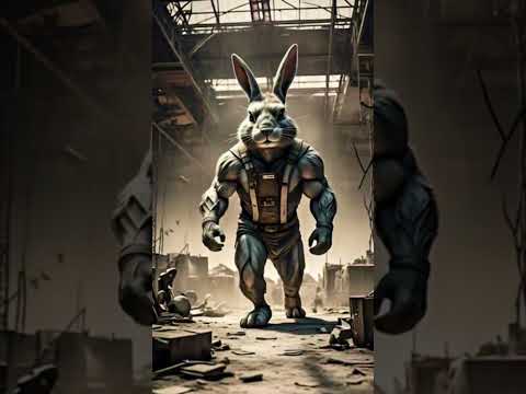 The Silent Storm: Giant Rabbit vs Bear | Emotional Arena Battle #3danimation #fyp #arena