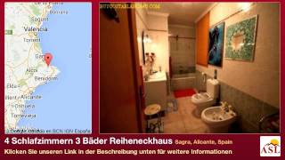 preview picture of video '4 Schlafzimmern 3 Bäder Reiheneckhaus zu verkaufen in Sagra, Alicante, Spain'