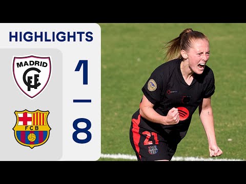 ADRID CFF 1 - 8 FC BARCELONA | LIGA F HIGHLIGHTS
