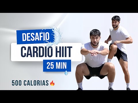 25-minute HIIT workout to burn 500 calories - no reps, no equipment (at home)