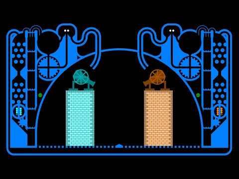 Castle Destruction 5 - Marble Race in Algodoo