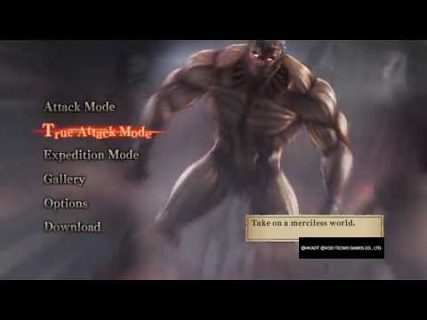 Attack on Titan Wings Of Freedom I Title screen OST