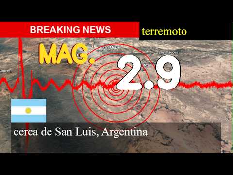 😱🚨 Terremoto Hoy: ¡Justo Ahora! Magnitud 2,9 Cerca De San Luis, Argentina Martes 11 De Agosto De 202