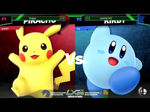 Guppi (Pikachu) vs qwertz143 (Kirby) - Smash Ultimate @ LXG 9