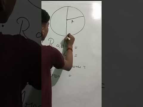 CIRCLE KA IMPORTANT FORMULA RADIUS, DIAMETER, CIRCUMFERENCE, AREA #shorts #short