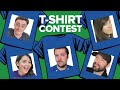 Who Designs the Best T-Shirt? T-SHIRT CONTEST! Mike vs Jane vs Andy vs Luke vs Ellen (Jackbox TeeKO)