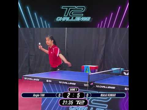T2 Challenge Match Highlights | Angie TAN vs Nikhil KUMAR