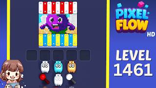 Pixel Flow Level 1461 Solution Walkthrough