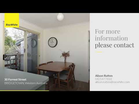 30 Forrest Street, Bridgetown, WA 6255, 4 slaapkamers, 1 badkamers, House