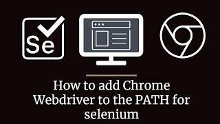 How to install Chrome webdriver to PATH