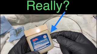 Lubricating a speedometer cable.