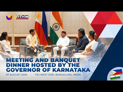 Meeting and Banquet Dinner hosted by the Governor of Karnataka