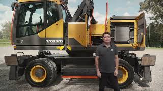Escavadeira de Rodas EW240E MH: Versatilidade e Precisão | Volvo CE