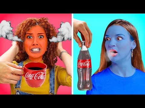 冷たいものと熱いものの24時間チャレンジ|| 123 GO!ゴールド (COLD vs HOT FOOD CHALLENGE FOR 24 HOURS! || Funny Challenges and Pranks by 123 GO! GOLD)