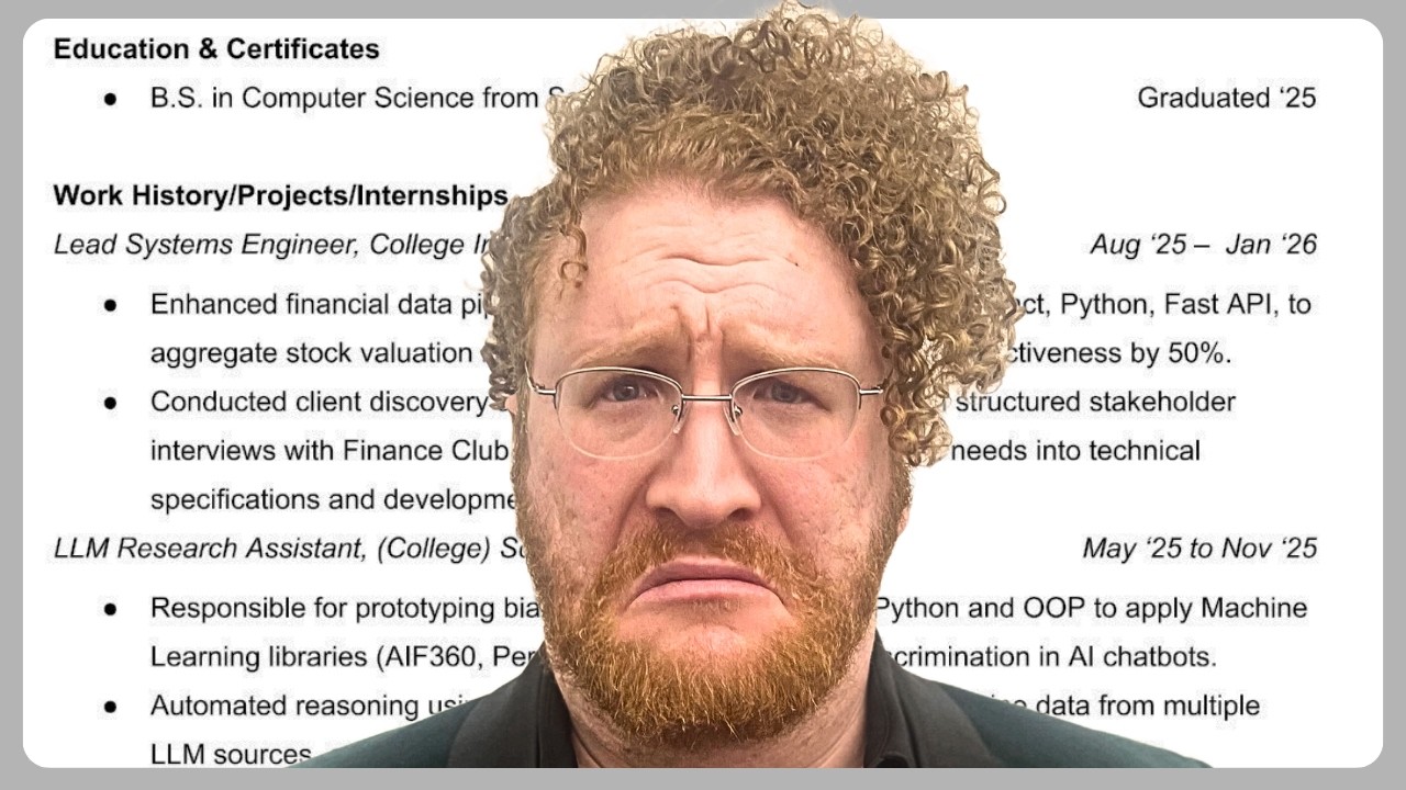 Why New Grad Software Engineers Can't Get Jobs | Recruiter Reviews Resume