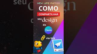 Como compartilhar seu design do Canva por Link #canva #canvatricks #canvatruques