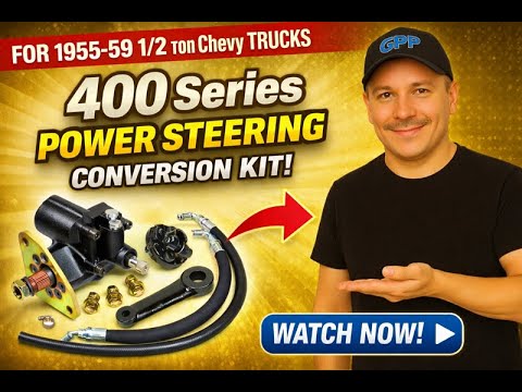 1955–59 Chevy Truck Power Steering Upgrade | CPP 400 Series Kit